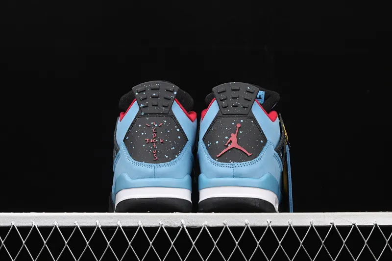 All categories Air Jordan Jordan series basketball shoes Air Jordan 4 G version Travis Scott Cactus Jack x Air Jordan 4 Joe 4 AJ4 joint model Suede blue 308497-406